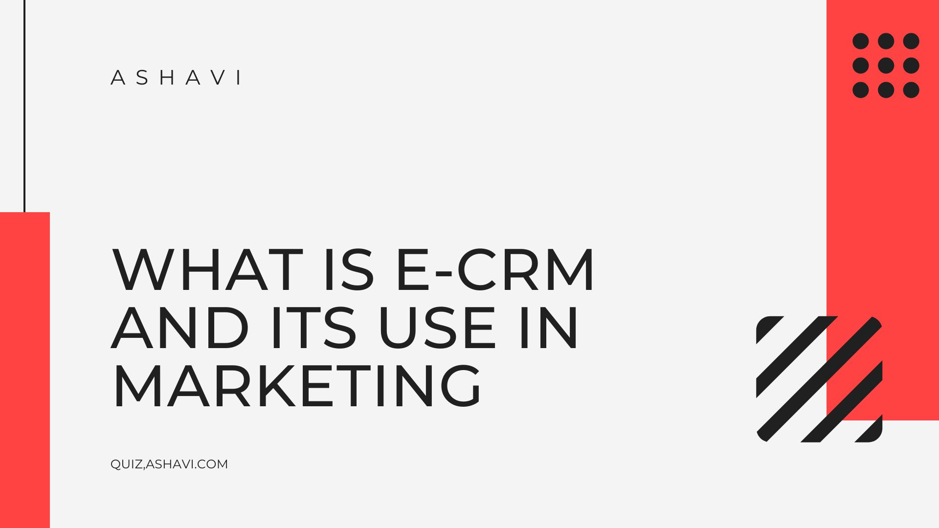 What is e-CRM and its use in marketing